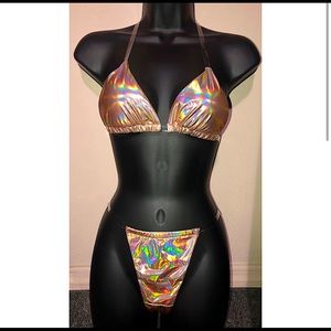 Holographic Thong Bikini